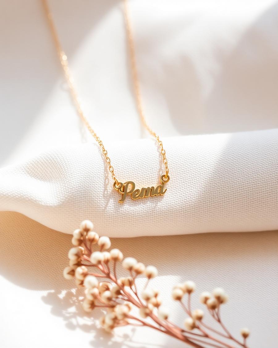 Collier prénom or fin