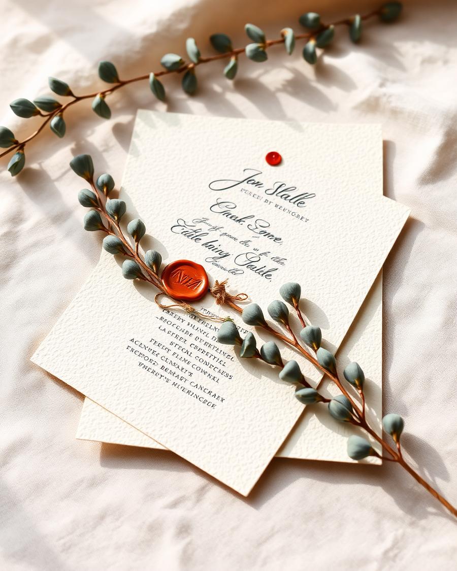 Faire-part Eucalyptus